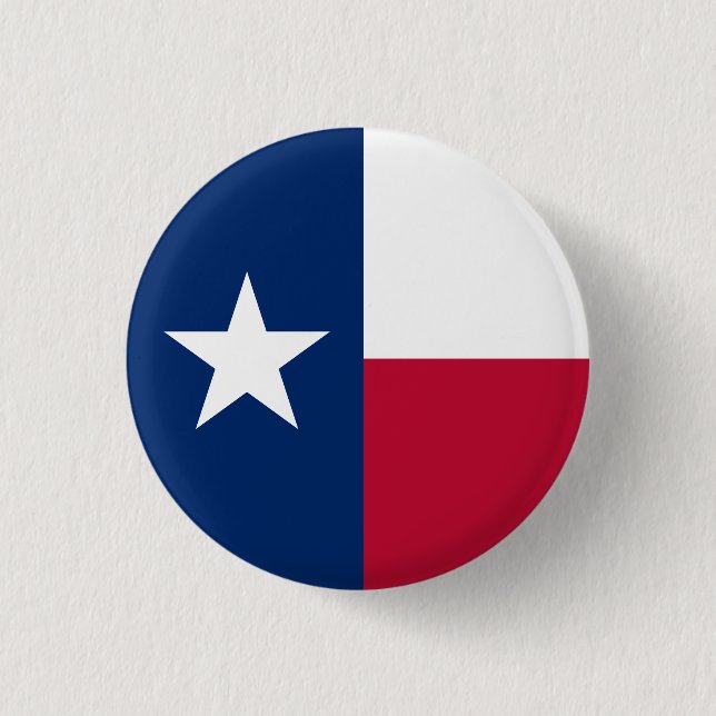 Texas State Flag USA Button (Front)