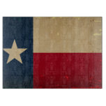 Texas State Flag Vintage Cutting Board at Zazzle