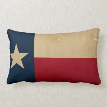Texas State Flag Vintage Lumbar Pillow by USA_Swagg at Zazzle