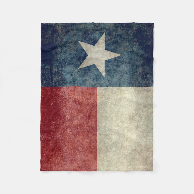 Texas state flag vintage retro Fleece Blanket (Front)