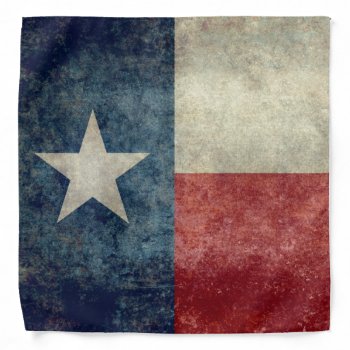 Texas State Flag Vintage Retro Style Bandanas by Lonestardesigns2020 at Zazzle