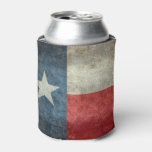 Texas State Flag Vintage Retro Style Can Cooler at Zazzle