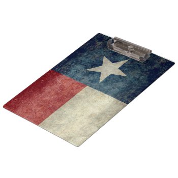 Texas State Flag Vintage Retro Style Clipboard by Lonestardesigns2020 at Zazzle
