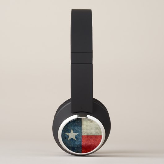 Texas state flag vintage retro style Headphones (Left)
