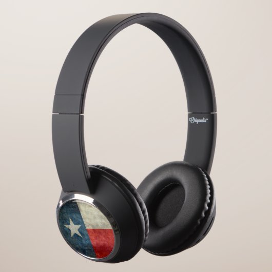 Texas state flag vintage retro style Headphones (3/4)