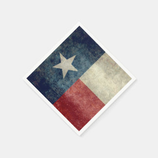 Texas state flag vintage retro style Paper Napkins