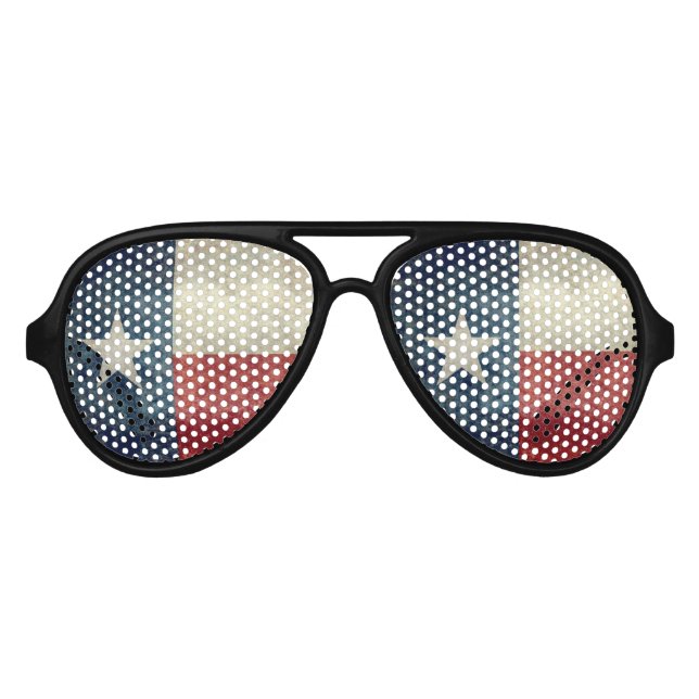 Texas state flag vintage retro style Party Shades (Front)