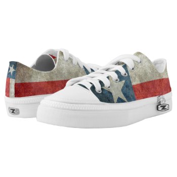 Texas State Flag Vintage Retro Style Shoes by Lonestardesigns2020 at Zazzle