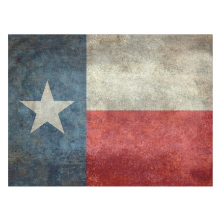 Texas State Flag Vintage Retro Style Tablecloth
