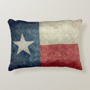 Texas State Flag Vintage Retro Style Throw Pillow by Lonestardesigns2020 at Zazzle