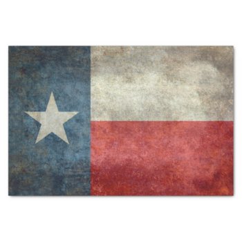 Texas State Flag Vintage Retro Style Tissues Tissue Paper by Lonestardesigns2020 at Zazzle