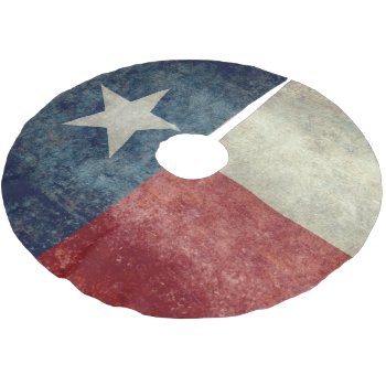 Texas State Flag Vintage Retro Style Tree Skirt by Lonestardesigns2020 at Zazzle