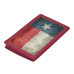 Texas state flag vintage retro style wallet