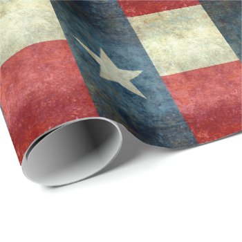 Texas State Flag  Vintage Retro Version Wrapping Paper by Lonestardesigns2020 at Zazzle
