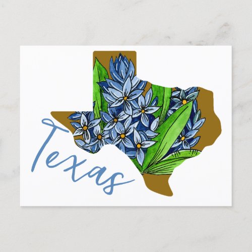 Texas State Flower Postcard