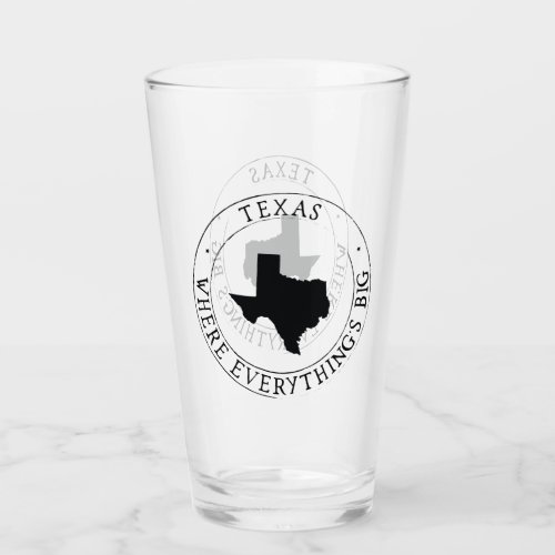 Texas State Glass Cup