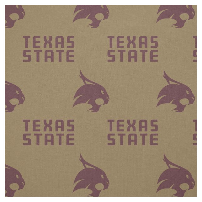 Texas State Gold Pattern Fabric (Swatch)