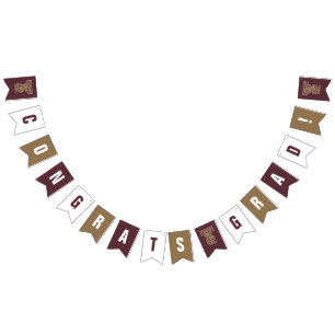 Texas State Graduation Bunting Flags