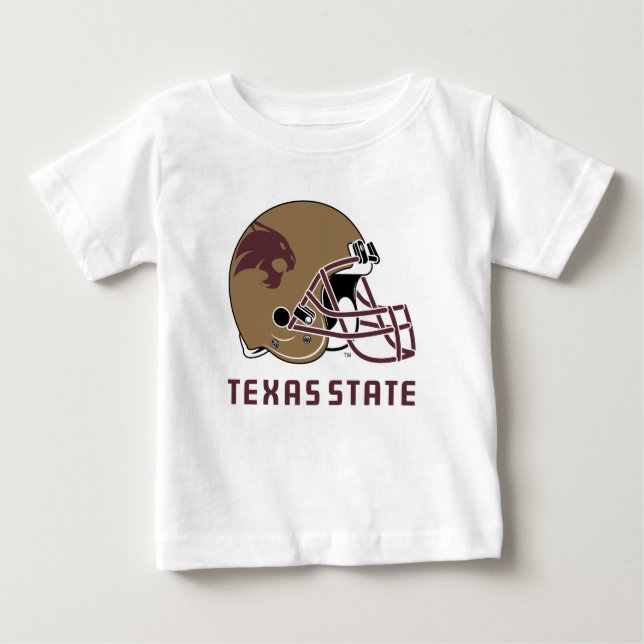 Texas State Helmet Logo Baby T-Shirt (Front)