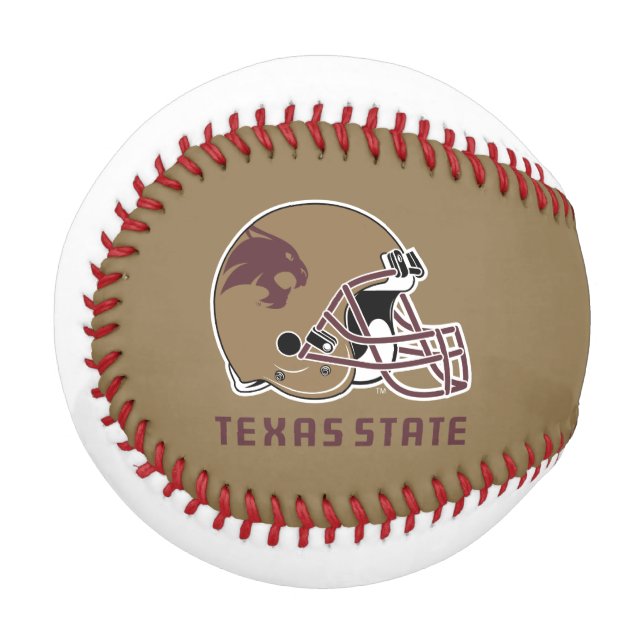 Texas State Helmet Logo Baseball (Front Left)