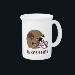 Texas State Helmet Logo Beverage Pitcher<br><div class="desc">Check out these new Texas State University designs! Show off your TSU Bobcats pride with these new Texas State products. These make perfect gifts for the Bobcats student, alumni, family, friend or fan in your life. All of these Zazzle products are customizable with your name, class year, or club. Go...</div>