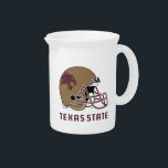 Texas State Helmet Logo Beverage Pitcher<br><div class="desc">Check out these new Texas State University designs! Show off your TSU Bobcats pride with these new Texas State products. These make perfect gifts for the Bobcats student, alumni, family, friend or fan in your life. All of these Zazzle products are customizable with your name, class year, or club. Go...</div>