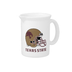 Texas State Helmet Logo Beverage Pitcher