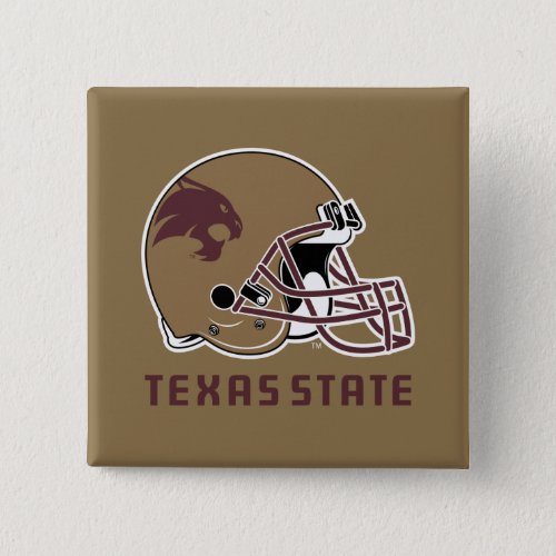 Texas State Helmet Logo Button