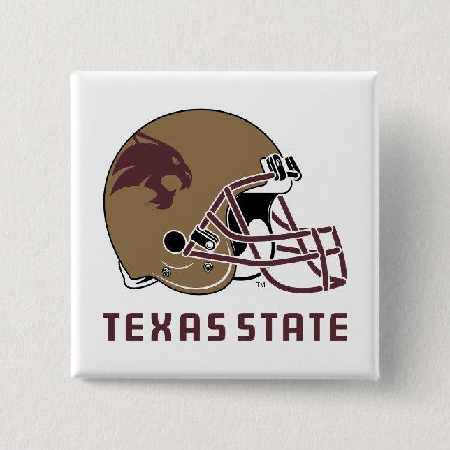 Texas State Helmet Logo Button (Front)