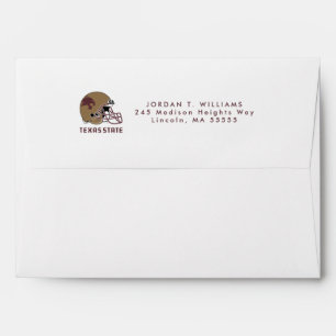 Texas State Helmet Logo Envelope