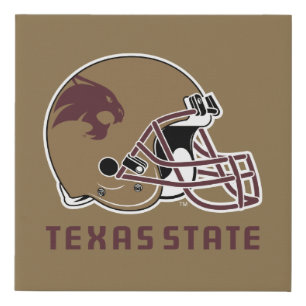 Texas State Helmet Logo Faux Canvas Print