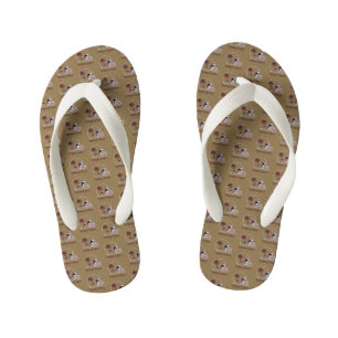Texas State Helmet Logo Kid's Flip Flops