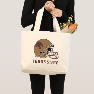 Texas State Helmet Logo Large Tote Bag