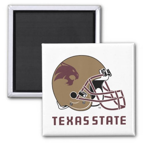 Texas State Helmet Logo Magnet