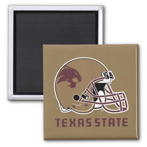 Texas State Helmet Logo Magnet