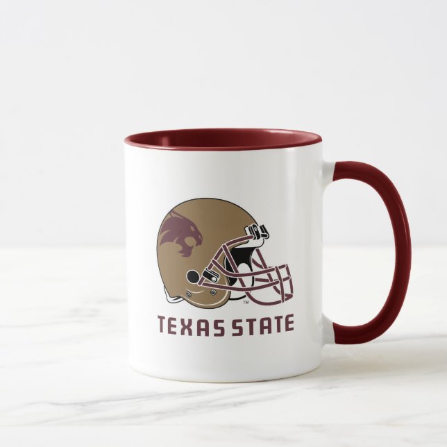 Texas State Helmet Logo Mug (Right)