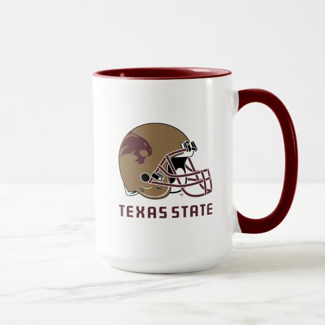 Texas State Helmet Logo Mug (Right)