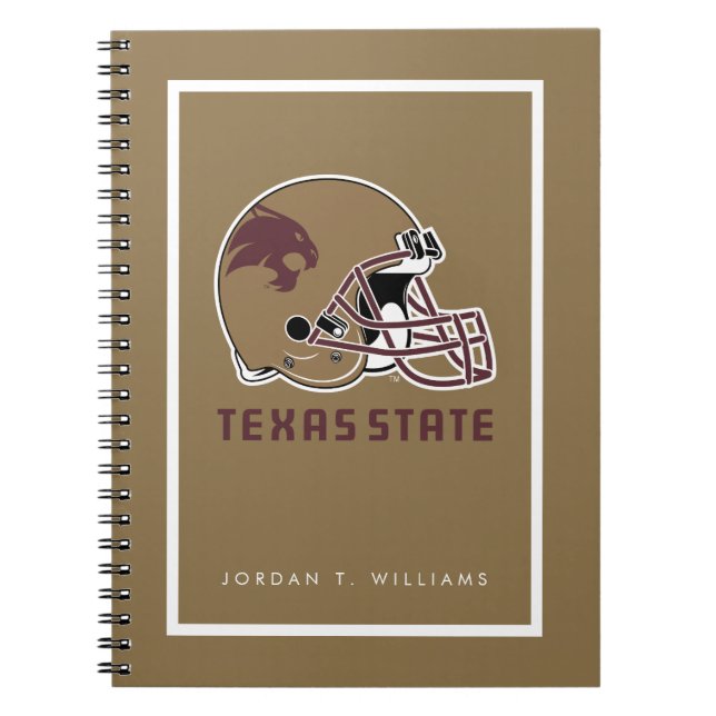 Texas State Helmet Logo Notebook (Front)