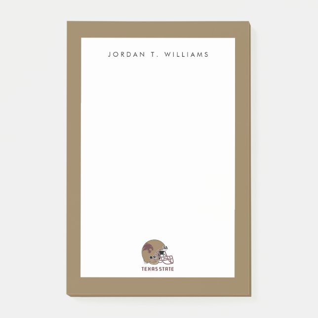 Texas State Helmet Logo Post-it Notes (Front)