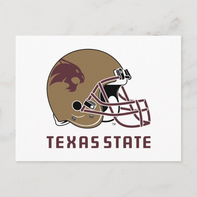 Texas State Helmet Logo Postcard (Front)