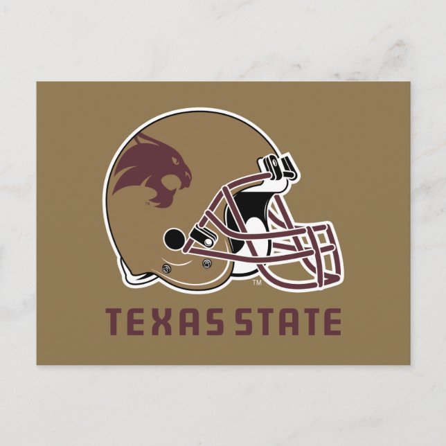Texas State Helmet Logo Postcard (Front)
