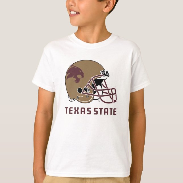 Texas State Helmet Logo T-Shirt (Front)
