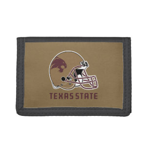 Texas State Helmet Logo Tri-fold Wallet
