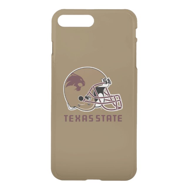 Texas State Helmet Logo Uncommon iPhone Case (Back)