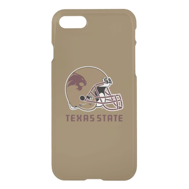 Texas State Helmet Logo Uncommon iPhone Case (Back)