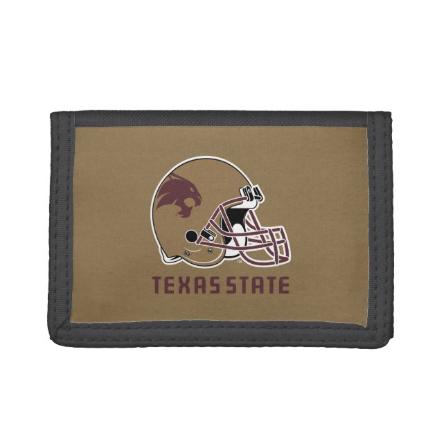 Texas State Helmet Logo Wallet (Front)