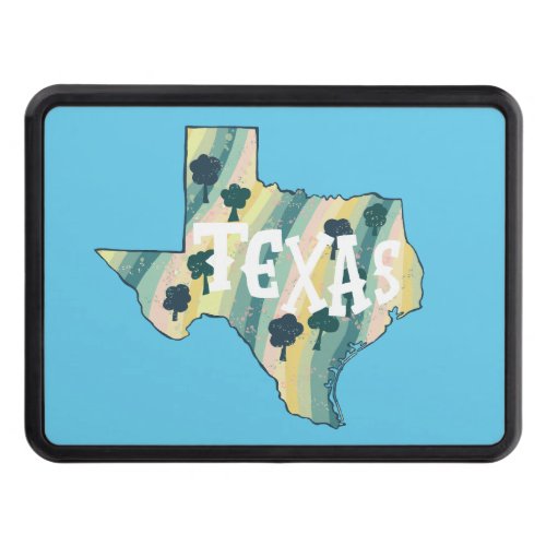 Texas State Illustrated Map  Hitch Cover