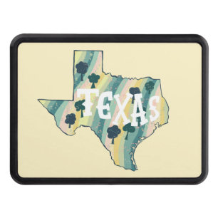 Texas State Illustrated Map  Hitch Cover