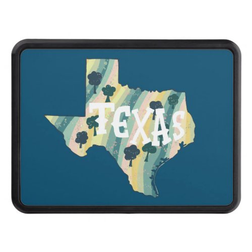 Texas State Illustrated Map  Hitch Cover