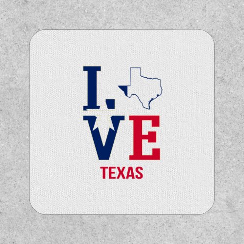 Texas State Love USA Patch